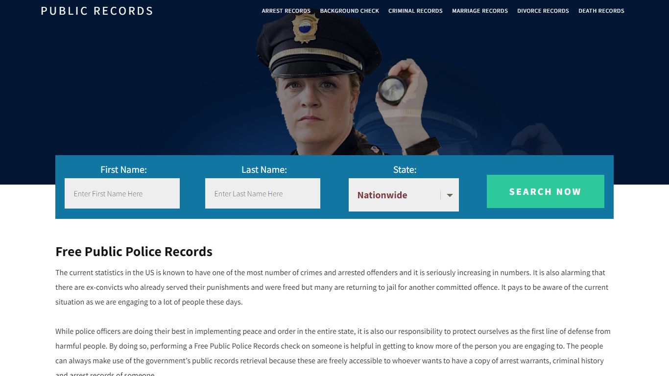 Free Public Police Records